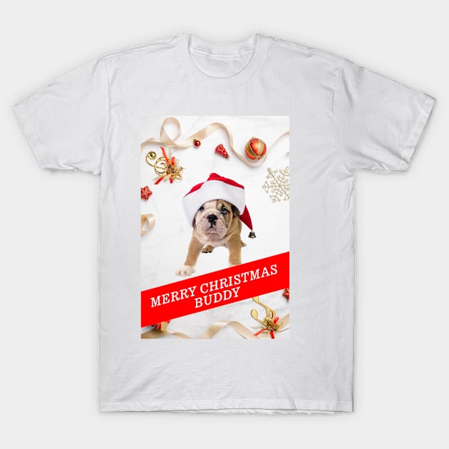 Snowy bulldog T-Shirt by NekroSketcher